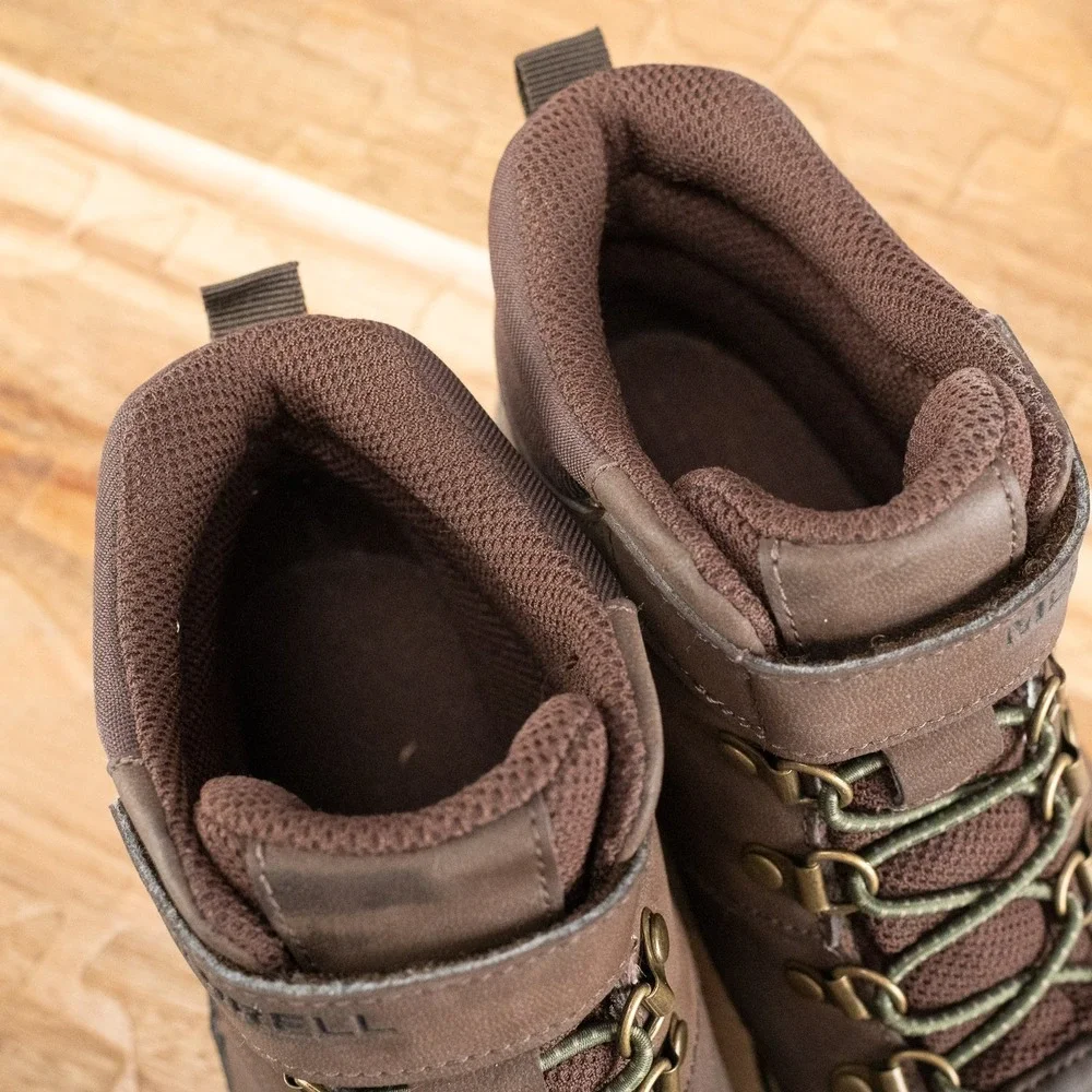 Merrell Boy's Winter Boots Alpine Casual Waterproof Hiking Size US 2 Brown Shoes